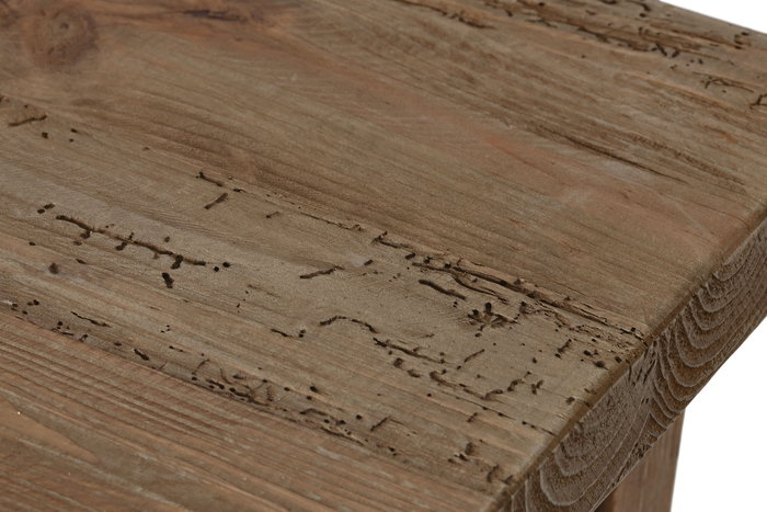 DKD Home Decor Alp dand Mueble Tv Estilo Alpino Natural Madera Reciclada Pino 5 Cajones 1 Estanteria 210 x 60 x 48 cm