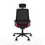 PIQUERAS Y CRESPO Silla de oficina Mardos Rojo/Negro con mecanismo Sincro/Traslack