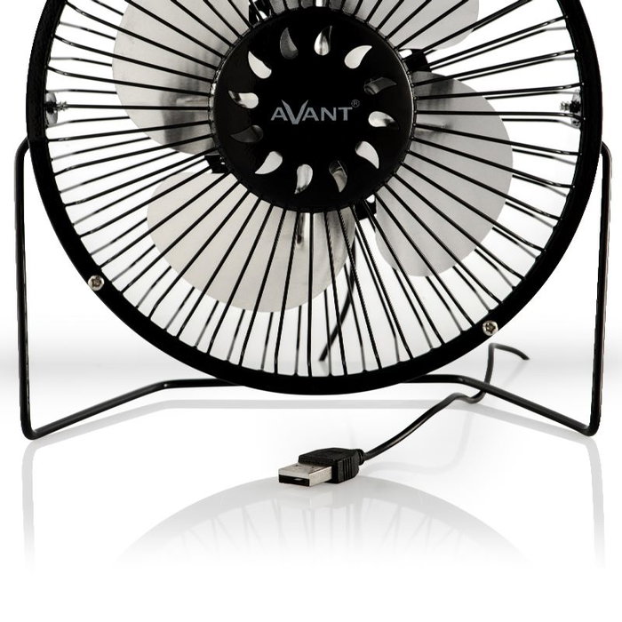 AVANT Ventilador USB de 6 Pulgadas, 3W, Negro