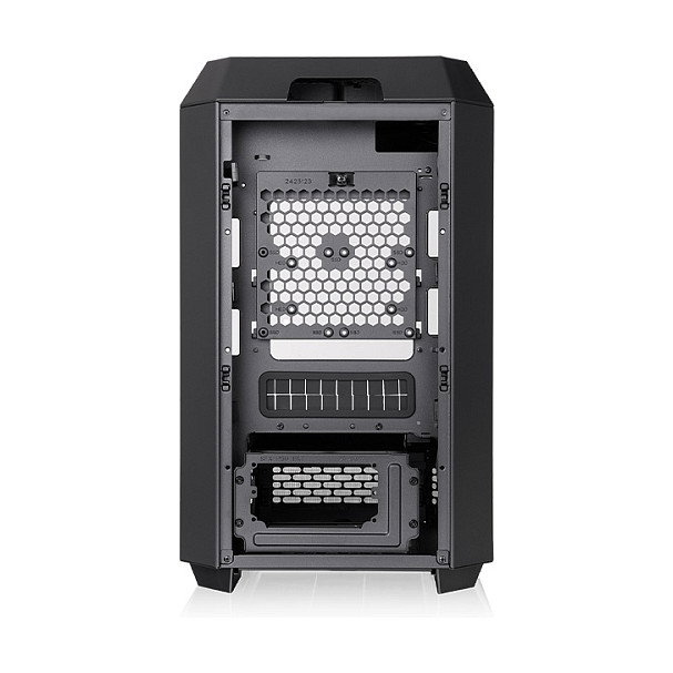 Thermaltake The Tower 250 Mini Torre para PC, Chasis Negro y Blanco Mini-ITX con Ventana Lateral y Pantalla LCD de 3.9 Pulgadas, SPCC, 7.1 kg