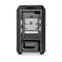 Thermaltake The Tower 250 Mini Torre para PC, Chasis Negro y Blanco Mini-ITX con Ventana Lateral y Pantalla LCD de 3.9 Pulgadas, SPCC, 7.1 kg
