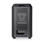 Thermaltake The Tower 250 Mini Torre para PC, Chasis Negro y Blanco Mini-ITX con Ventana Lateral y Pantalla LCD de 3.9 Pulgadas, SPCC, 7.1 kg