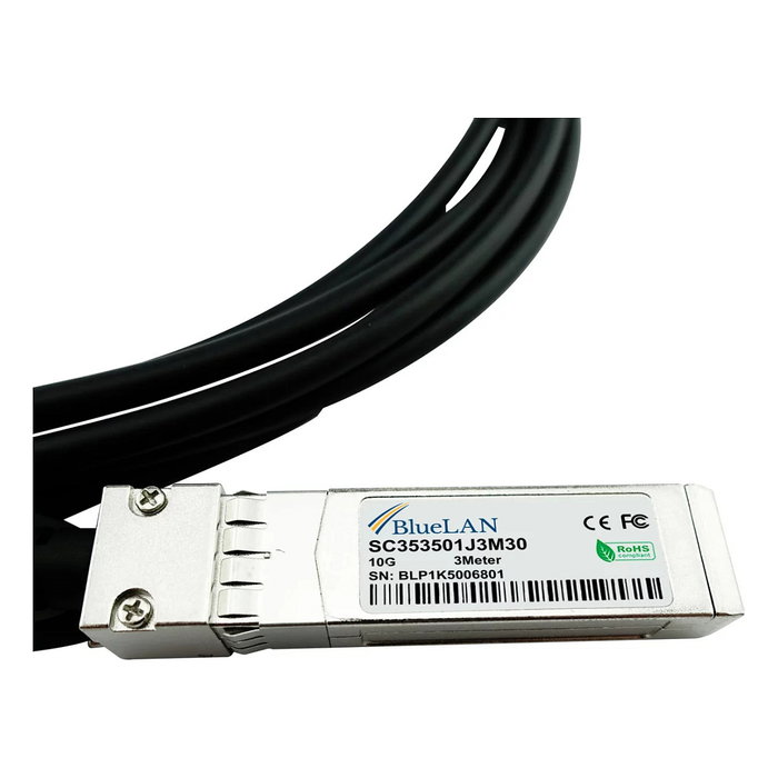 BlueOptics SFP-10G-C3M-BL Cable DAC SFP+ 10Gb 3m BlueOptics SFP-10G-C3M-BL Cable DAC SFP+ 10Gb 3m