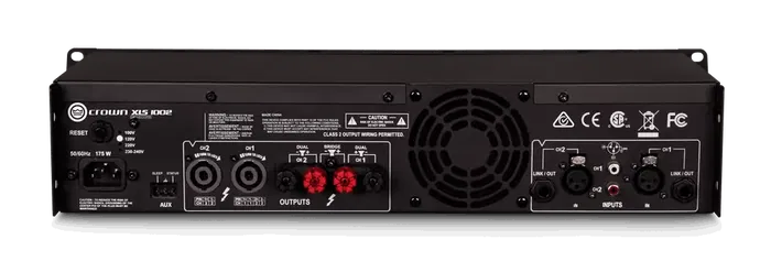 Crown XLS 1002 Amplificador Clase D DriveCore Ultraeficiente 11 Lb Menos de 5 Kg Entradas XLR RCA Crown XLS 1002 Amplificador Clase D DriveCore Ultraeficiente 11 Lb Menos de 5 Kg Entradas XLR RCA