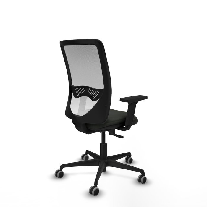 PIQUERAS Y CRESPO Silla de oficina Zulema con Mecanismo Sincro, Tela Negra y Malla Blanca PIQUERAS Y CRESPO Silla de oficina Zulema con Mecanismo Sincro, Tela Negra y Malla Blanca
