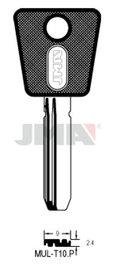 JMA Llaves de Seguridad Alpaca Plástico Negro MU-10.P AZUL