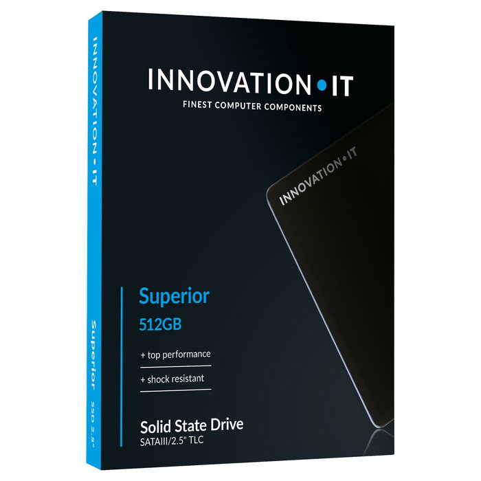 Innovation IT 512GB SSD 2.5" SATA III, 550MB/s Lectura, 500MB/s Escritura, TLC, para PC/Portátil - 00-512999