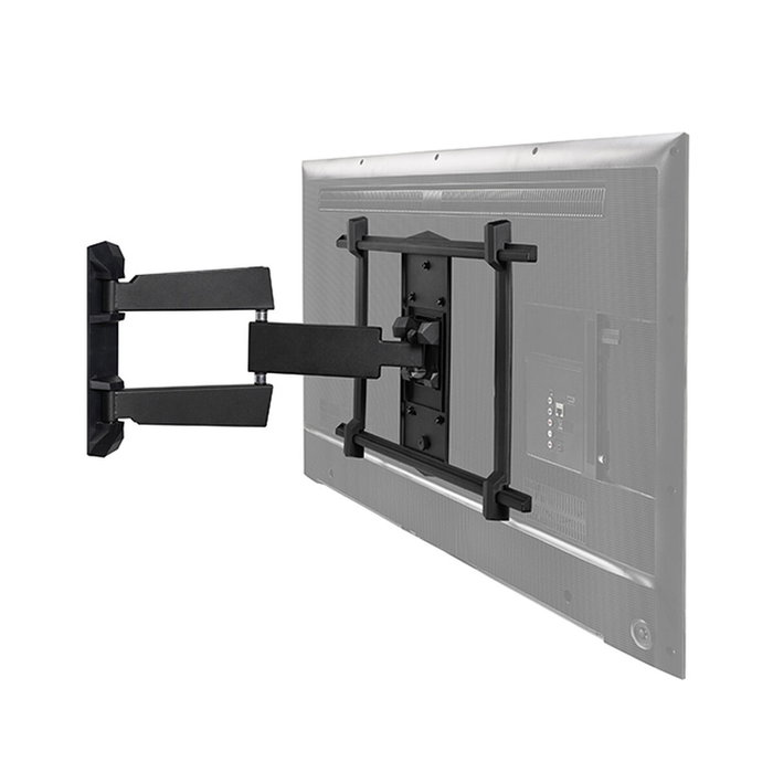 B-Tech Soporte de pared ultra delgado de doble brazo con inclinación y giro (VESA 600 x 400)