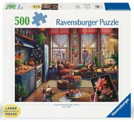 RAVENSBURGER Puzzle 2D Estudio Boho Acogedor Large 500 Piezas