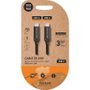 TECH ONE TECH Cable USB-C a USB-C TEC2206 Negro 1m 60W