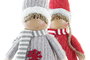 DKD Home Decor Figura Navidad Tradicional Blanco Poliéster 9 x 79 x 17 cm (2 Unidades)