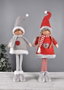 DKD Home Decor Figura de Poliéster 17x9x79 cm, Set de 2 Unidades, Gris y Blanco