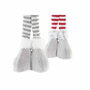 DKD Home Decor Figura de Poliéster 17x9x79 cm, Set de 2 Unidades, Gris y Blanco