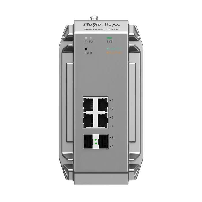 Ruijie Networks RG-NIS3100-4GT2SFP-HP Switch Gestionado L2 Gigabit Ethernet PoE Gris