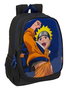 Mochila Escolar Naruto Ninja Azul Negro 32 x 44 x 16 cm