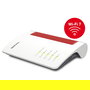 AVM FRITZ!Box 5690 Router Wi-Fi 7 (802.11be) Doble Banda 2.4 GHz/5 GHz, 4 Puertos Gigabit LAN, Rojo y Blanco, Router de Sobremesa