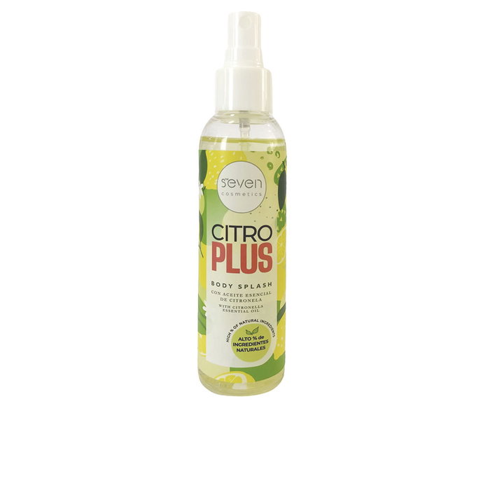 Seven Cosmetics Citroplus Bruma Corporal Spray Repelente Suave con Aroma a Citronela Refrescante 150 ml Seven Cosmetics Citroplus Bruma Corporal Spray Repelente Suave con Aroma a Citronela Refrescante 150 ml