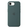Apple iphone 16e silicone case lake green