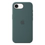 Apple iphone 16e silicone case lake green
