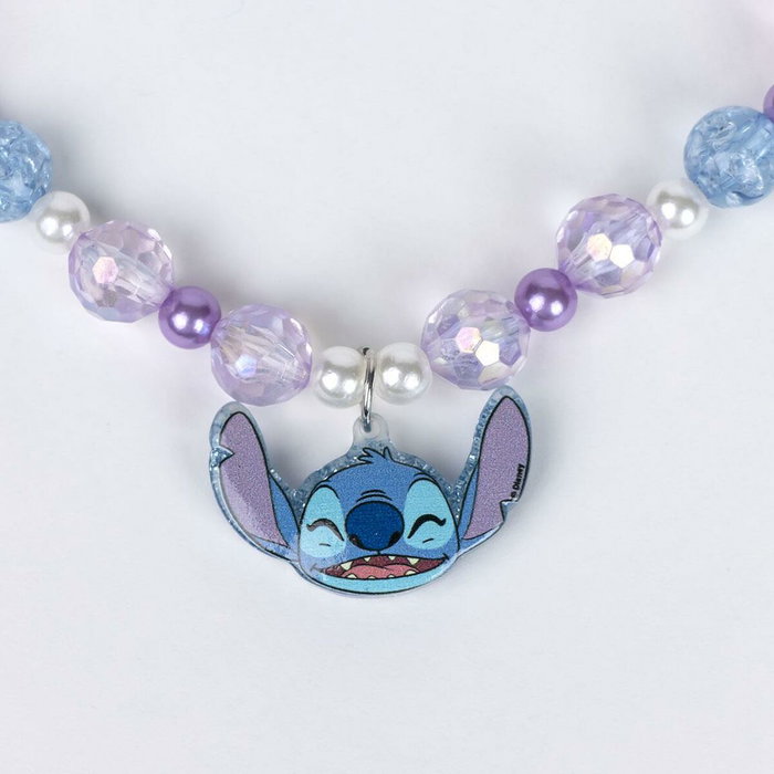 Cerdá Conjunto de bisutería 3 Piezas Stitch (pulsera, collar y diadema)