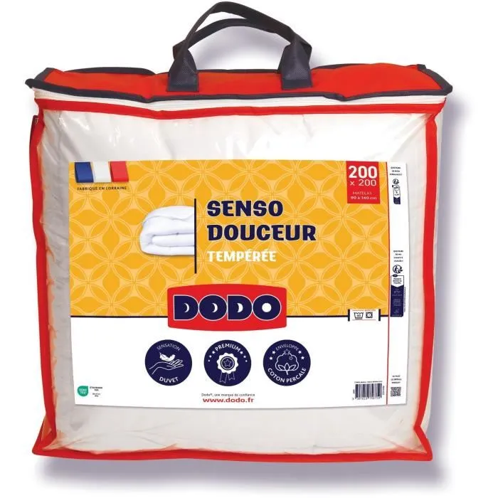 Dodo Edredón Templado 350 g/m² SENSO DOUCEUR Blanco 200 x 200 cm DOD3307419758759 Dodo Edredón Templado 350 g/m² SENSO DOUCEUR Blanco 200 x 200 cm DOD3307419758759