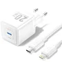 Vention TZ-FEPW0-EU-02 Cargador de Pared GaN USB-C 20W con Cable Lightning