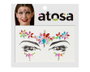 Atosa Joyas Faciales Florales Multicolor con Pedrería