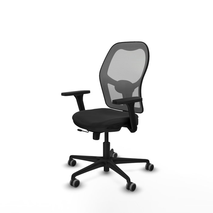 PIQUERAS Y CRESPO Silla de oficina Jorquera con mecanismo Sincro/Traslack Negro y Gris
