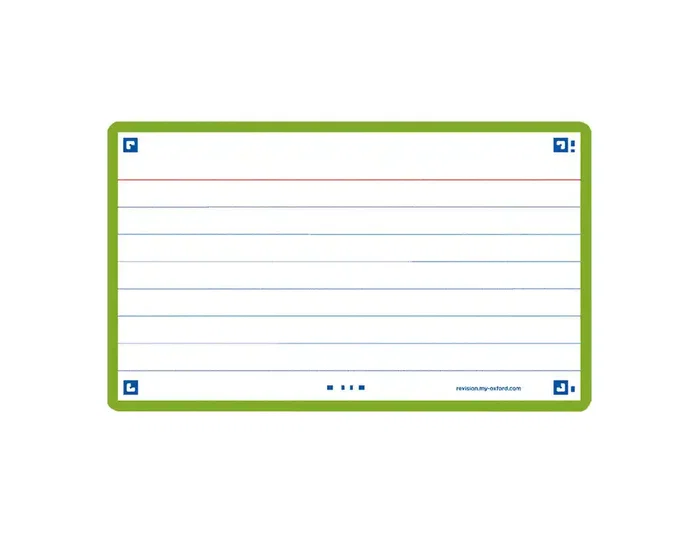 Oxford Flashcards 2.0 Fichas de Revisión Verde Menta A7 Oxford Flashcards 2.0 Fichas de Revisión Verde Menta A7