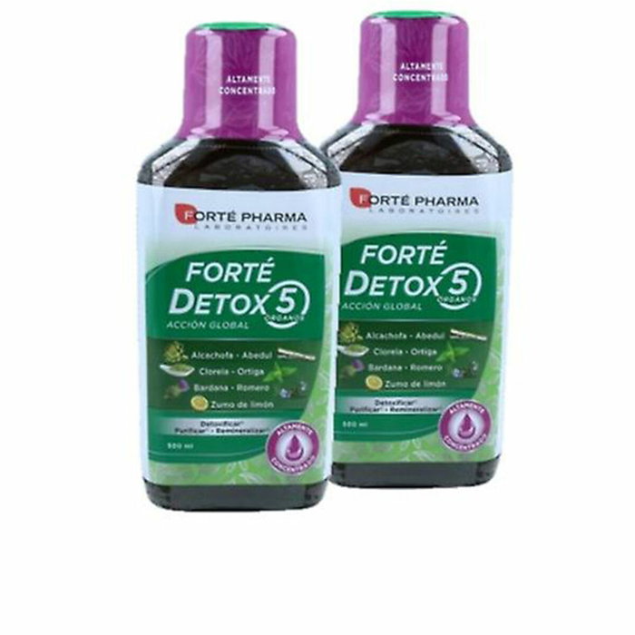 Forté Pharma FORTÉ DETOX 5 ÓRGANOS acción global dúo 2 x 500 ml Forté Pharma FORTÉ DETOX 5 ÓRGANOS acción global dúo 2 x 500 ml