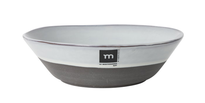 La Mediterranea Plato Hondo Black Clay Ø18,7 x 5,2 cm (12 Unidades)