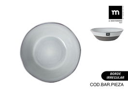 La Mediterranea Plato Hondo Black Clay Ø18,7 x 5,2 cm (12 Unidades)