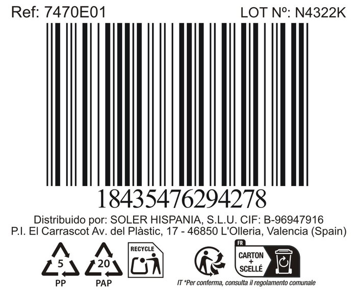 La Mediterranea Plato Hondo Black Clay Ø18,7 x 5,2 cm (12 Unidades)