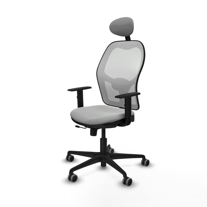 PIQUERAS Y CRESPO Silla de oficina Jorquera Gris claro y Blanco PIQUERAS Y CRESPO Silla de oficina Jorquera Gris claro y Blanco