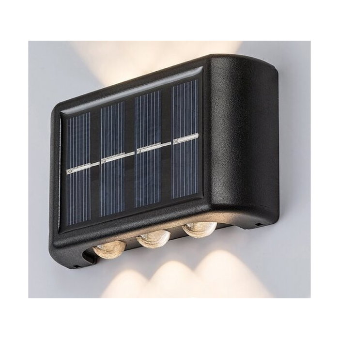 RABALUX Kangton Aplique Exterior Solar LED 1,2W Negro