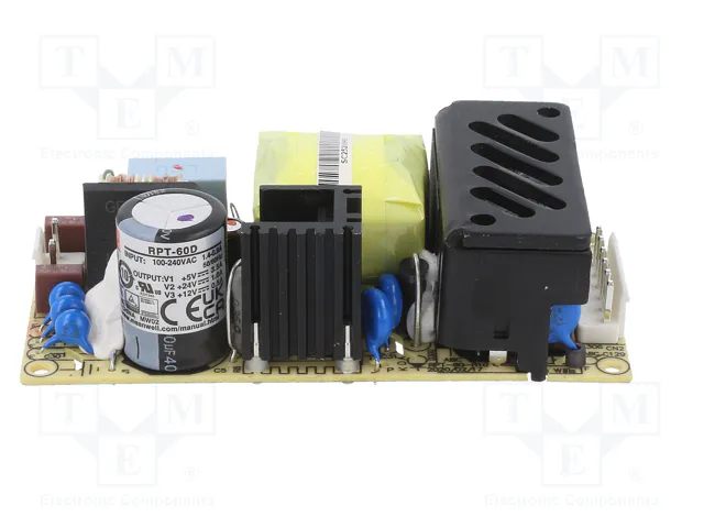 MEAN WELL RPT-60D Fuente de alimentación abierta de 47,5W MEAN WELL RPT-60D Fuente de alimentación abierta de 47,5W