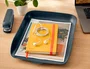 Leitz Bandeja Portadocumentos sobremesa Plástico Gris 268x126x358 mm Robusta Gran Capacidad