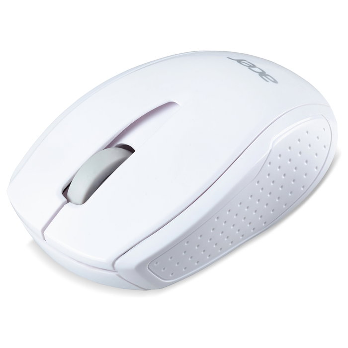 Acer AMR800 - Ratón Óptico Inalámbrico, 1600 DPI, Ambidiestro, Blanco, RF 2.4 GHz, para Windows 10/7/8, ChromeOS