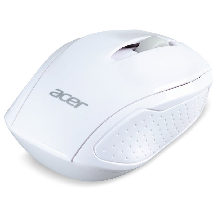 Acer AMR800 - Ratón Óptico Inalámbrico, 1600 DPI, Ambidiestro, Blanco, RF 2.4 GHz, para Windows 10/7/8, ChromeOS