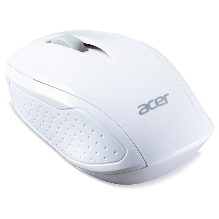 Acer AMR800 - Ratón Óptico Inalámbrico, 1600 DPI, Ambidiestro, Blanco, RF 2.4 GHz, para Windows 10/7/8, ChromeOS