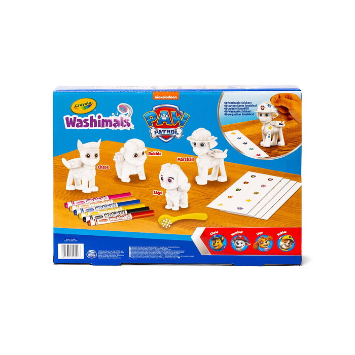 Crayola Washimals Set 4 Mascotas Patrulla Canina 74-0290 para Decorar y Bañar