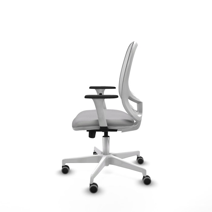 PIQUERAS Y CRESPO Silla de oficina Cilanco con mecanismo Sincro/Traslack, Gris claro y Blanco PIQUERAS Y CRESPO Silla de oficina Cilanco con mecanismo Sincro/Traslack, Gris claro y Blanco