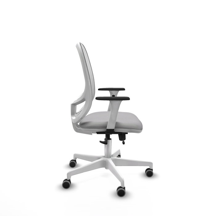 PIQUERAS Y CRESPO Silla de oficina Cilanco con mecanismo Sincro/Traslack, Gris claro y Blanco PIQUERAS Y CRESPO Silla de oficina Cilanco con mecanismo Sincro/Traslack, Gris claro y Blanco