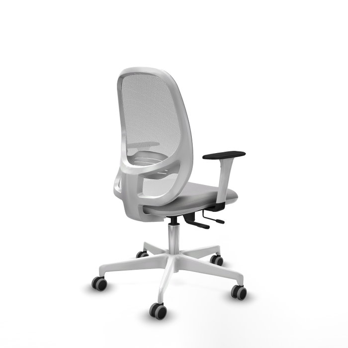 PIQUERAS Y CRESPO Silla de oficina Cilanco con mecanismo Sincro/Traslack, Gris claro y Blanco PIQUERAS Y CRESPO Silla de oficina Cilanco con mecanismo Sincro/Traslack, Gris claro y Blanco