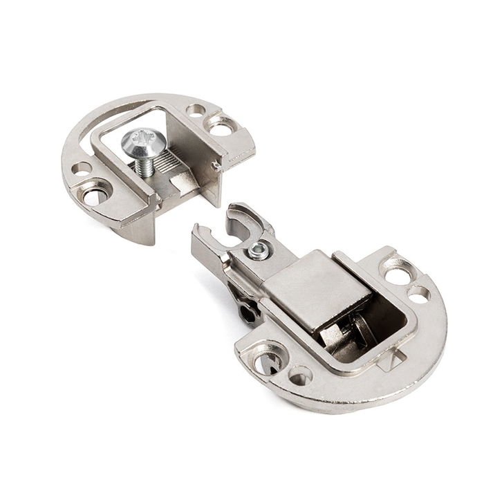 Italiana Ferramenta Bisagra Embutir Kimana Skin Níquel y Níquel Oscuro Italiana Ferramenta Bisagra Embutir Kimana Skin Níquel y Níquel Oscuro