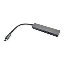 VALUE 12.99.1137 Dockingstation USB Type-C HDMI 4K60, 3x USB 3.2 Gen 1 y PD