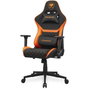 Cougar Armor One V2 F Silla Gaming, Respaldo y Asiento Acolchados en Tela, Ajuste 4D, Negro/Naranja, CGR-A2F