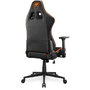 Cougar Armor One V2 F Silla Gaming, Respaldo y Asiento Acolchados en Tela, Ajuste 4D, Negro/Naranja, CGR-A2F
