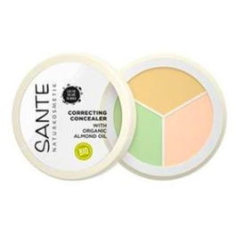 SANTE NATURKOSMETIK Corrector Polvo-Crema 3 Tonos 6Gr Vegano Cobertura Media-Alta