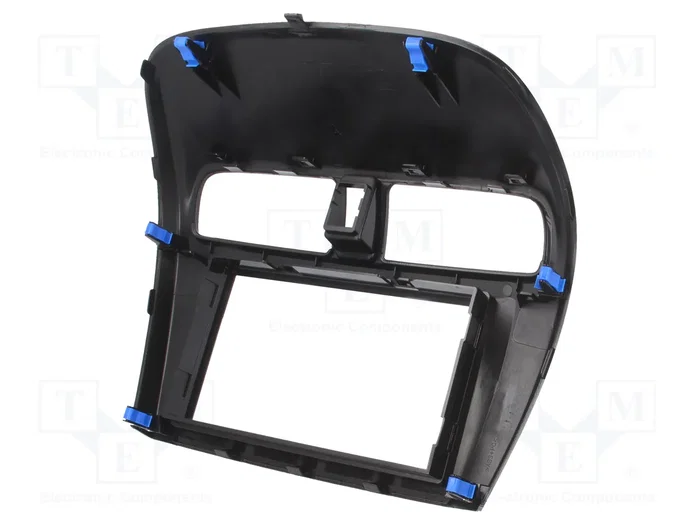 ACV Bastidor de montaje de radio para Mitsubishi 2 DIN brillo negro